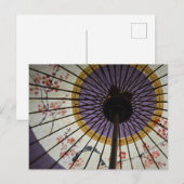 Wagasa (traditional Japanese umbrella) Briefkaart (Voorkant / Achterkant)