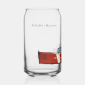 WAGB 83 Mackinaw rood blikglas Blikvorm Glas (Voorkant)