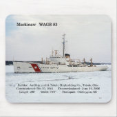 WAGB 83 Mackinaw white mousepad Muismat (Voorkant)