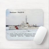 WAGB 83 Mackinaw witte muismat (Met muis)