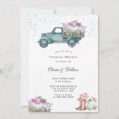 wagen- en pompoenstellen — Shower Invites (Voorkant)