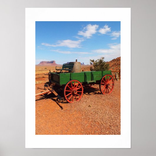 Wagen in Monument Valley Poster (Voorkant)