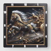 Wagen van de Gale: Zilveren Speer Vierkante Klok (Voorkant)