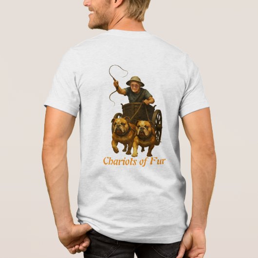 Wagens van bont Tri-Blend shirt (Achterkant)