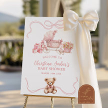 Wagens voor babyborrel welkomstbord