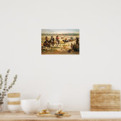 Wagentrein in de VS Poster (Keuken)