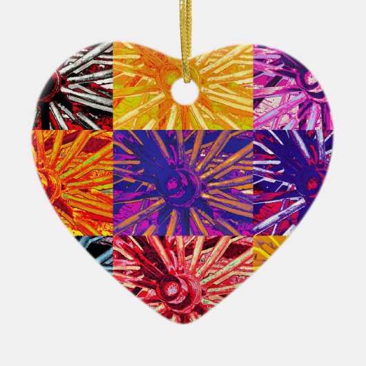 WAGENWIEL KERAMISCH ORNAMENT (Voorkant)