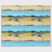 Wagenwielen Cadeaupapier (Vlak)