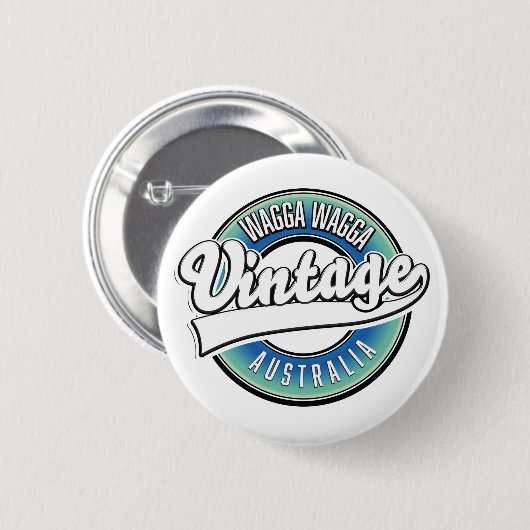 Wagga Wagga australia Ronde Button 5,7 Cm (Voorkant /achterkant)