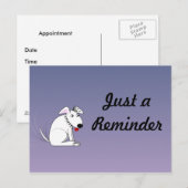Wagging Dog Reminder Postcard Briefkaart (Voorkant / Achterkant)