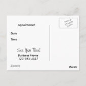 Wagging Dog Reminder Postcard Briefkaart (Achterkant)