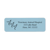 Wagging Dog Tails Return Address Labels (Voorkant)