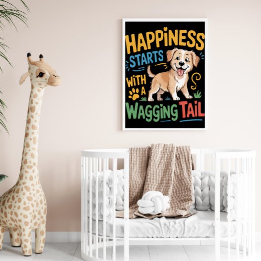 Wagging Tail Happiness Begint Poster