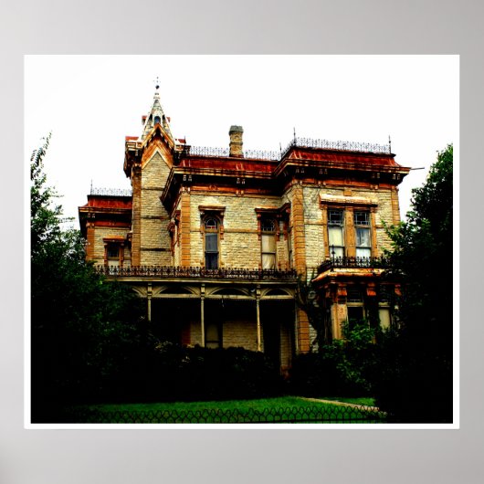 Waggoner Mansion, Decatur, Texas Poster (Voorkant)