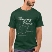 Waging Peace Dove donker T-shirt (Voorkant)
