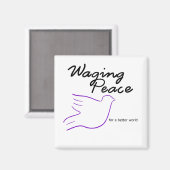 Waging Peace Dove magneet (Voorkant / Achterkant)
