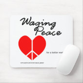 Waging Peace Heart Mousepad Muismat (Met muis)