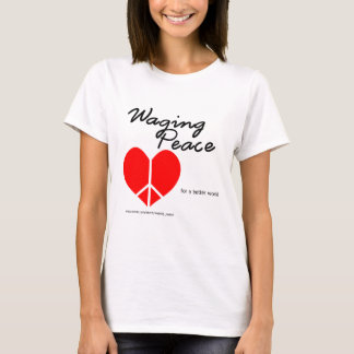Waging Peace Heart T-shirt voor dames