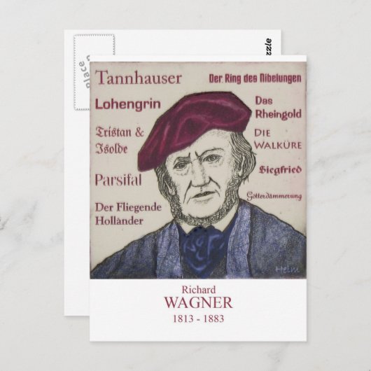 Wagner Briefkaart (Voorkant / Achterkant)