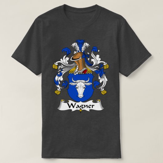 Wagner Coat of Arms Family Crest 1 T-shirt (Design voorkant)