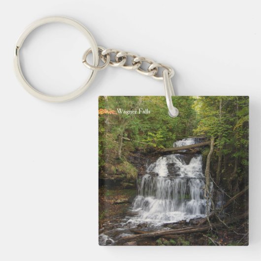 Wagner Falls acrylc sleutelhanger (Voorkant)