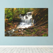 Wagner Falls in Autumn Canvas Afdruk (Insitu (Houten vloer))