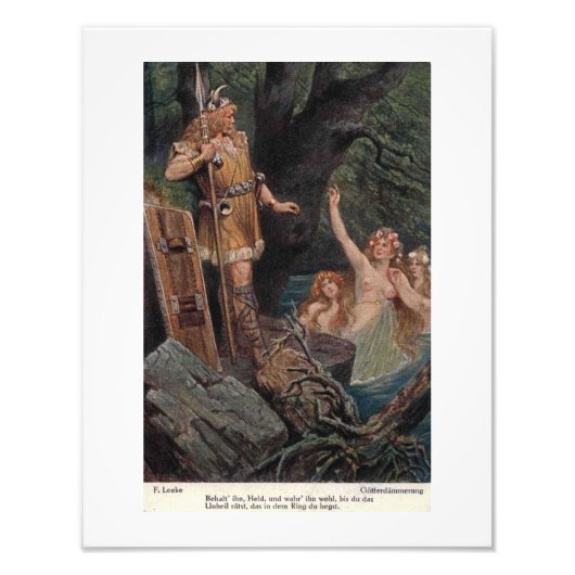 Wagner Opera Gotterdammerung  stijl Foto Afdruk (Voorkant)