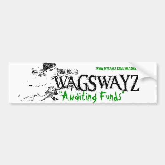 wagon2 - Gepersonaliseerd Bumpersticker (Voorkant)