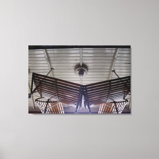 Wagon Ceiling met Luggage Rack Le Mastrou Canvas Afdruk (Voorkant)