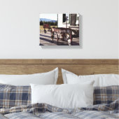  wagon- en tractordriewieler canvas afdruk (Insitu (Slaapkamer))