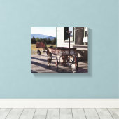  wagon- en tractordriewieler canvas afdruk (Insitu (Houten vloer))