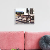  wagon- en tractordriewieler canvas afdruk (Insitu (Woonkamer))