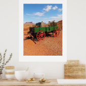 Wagon in de vallei van Monument Poster (Keuken)