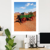 Wagon in de vallei van Monument Poster (Thuiskantoor)
