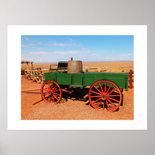 Wagon in het wild westen poster
