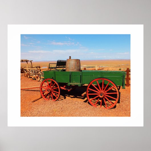 Wagon in het wild westen poster (Voorkant)