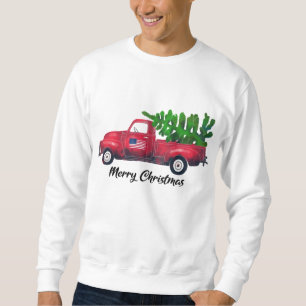 Wagon Kerst Rode Vrachtwagen met Xmas Tree Trui