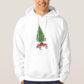 Wagon kerstboom hoodie (Voorkant)