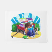 Wagon Kunst voor boek LEZEN Deurmat (Voorkant)