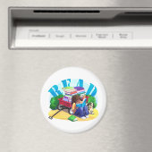 Wagon Kunst voor boek LEZEN Magneet (Insitu (Vaatwasser))