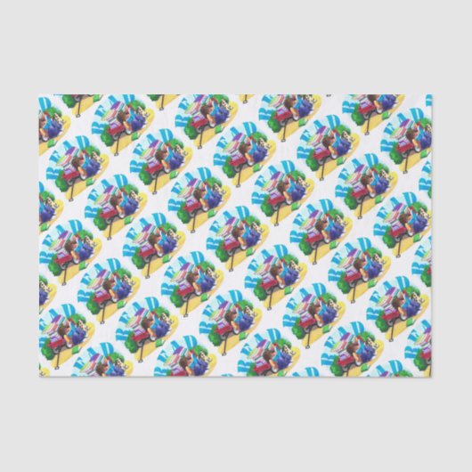 Wagon Kunst voor boek LEZEN Tissuepapier (Voorkant)