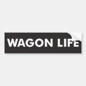 Wagon Life Bumpersticker (Voorkant)