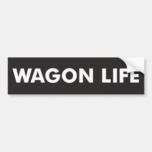 Wagon Life Bumpersticker (Voorkant)