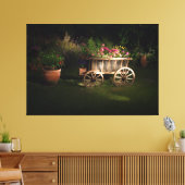  Wagon met bloemen Canvas Afdruk (Insitu (Woonkamer))