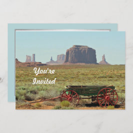  Wagon Monument Valley Foto Birthday Kaart