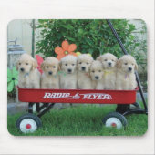 Wagon Pups Mousepad Muismat (Voorkant)