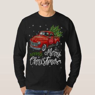 Wagon Red Truck - kerstboom Pajama Fami T-shirt