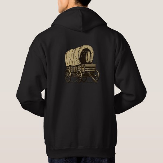 Wagon Silhouet Hoodie (Achterkant)