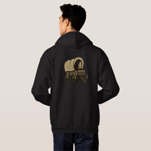 Wagon Silhouet Hoodie (Achterkant volledig)