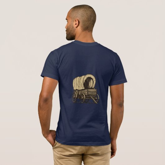 Wagon Silhouet T-shirt (Achterkant volledig)